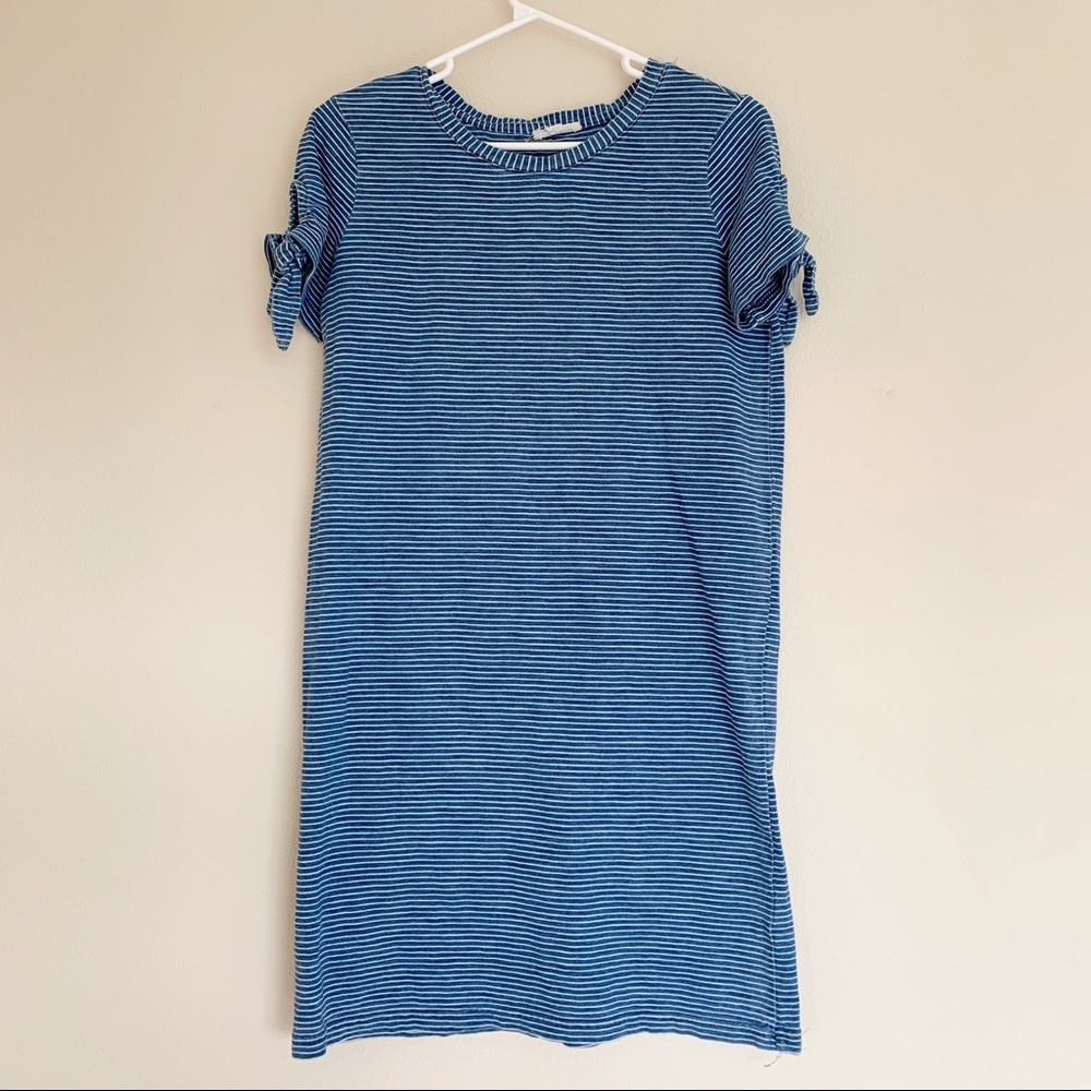 Anthropologie Stripes Midi 100% Cotton Dress